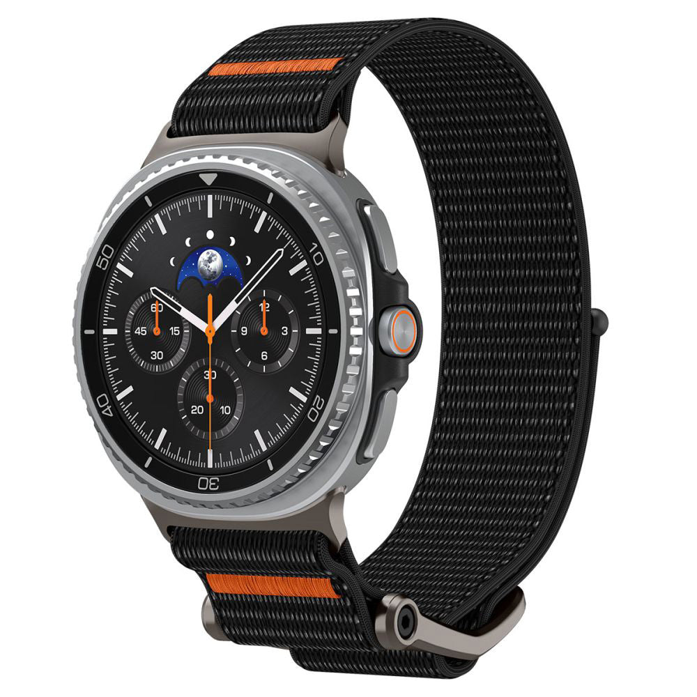 Spigen DuraPro Flex riem voor Samsung Galaxy Watch8 / Watch8 Classic Series, Zwart AMP10116