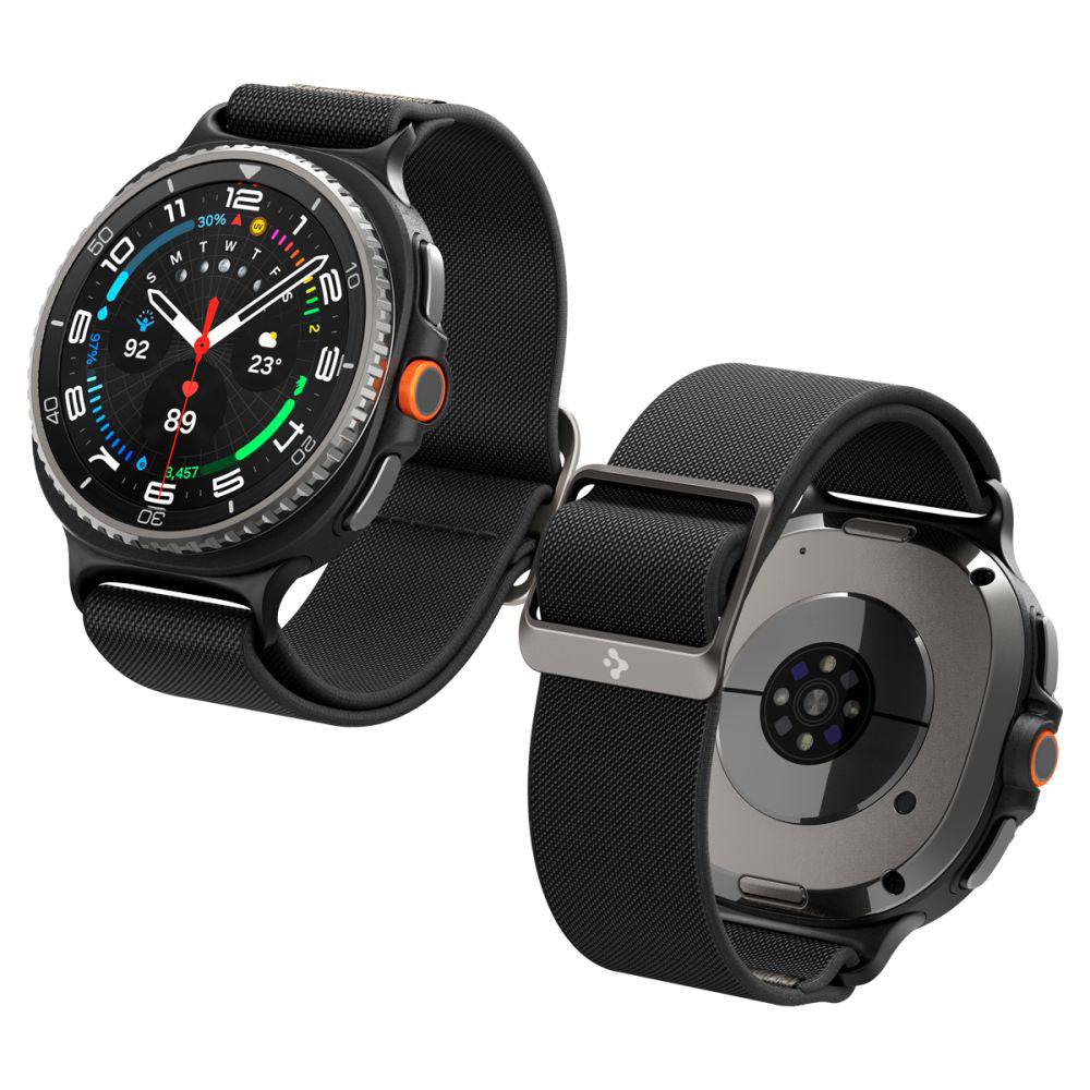 Spigen Lite Fit band voor Samsung Galaxy Watch8 / Watch8 Classic Series, Zwart AMP10117