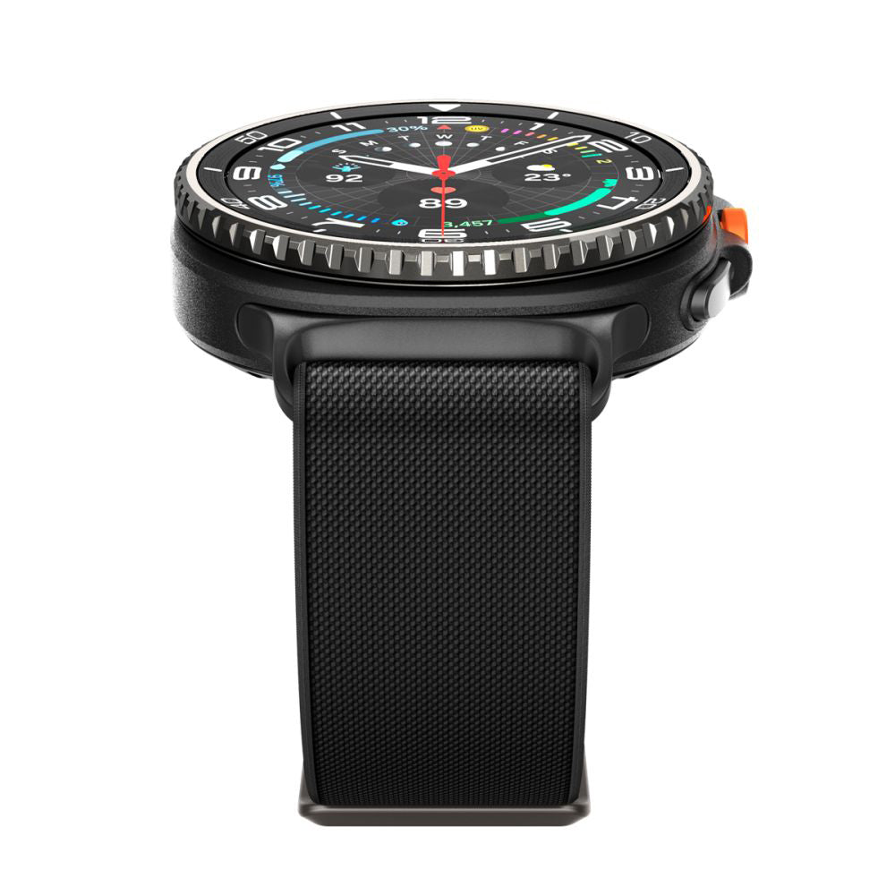 Spigen Lite Fit band voor Samsung Galaxy Watch8 / Watch8 Classic Series, Zwart AMP10117