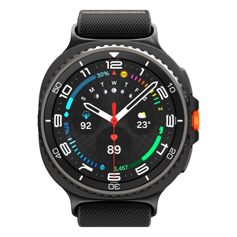 Spigen Lite Fit band voor Samsung Galaxy Watch8 / Watch8 Classic Series, Zwart AMP10117