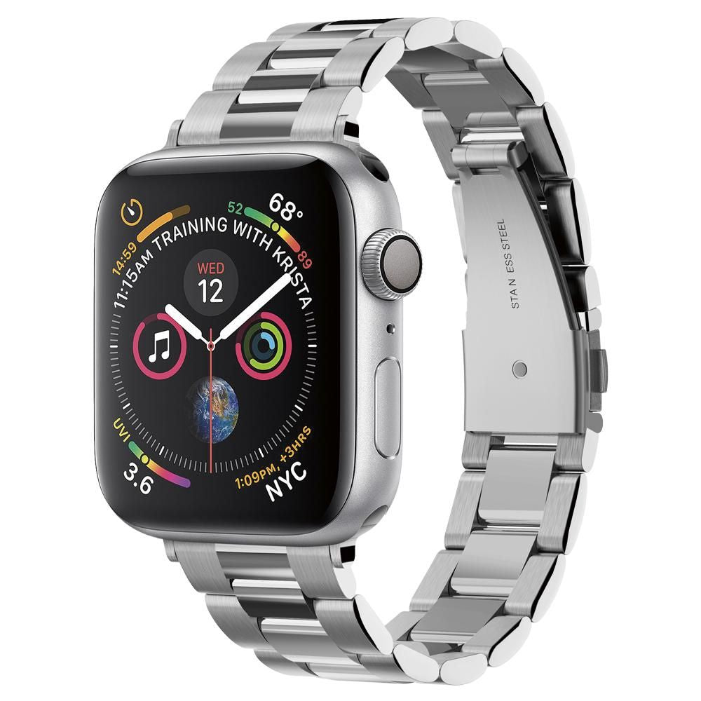 Bracelet Spigen Modern Fit pour Apple Watch 42mm / 41mm / 40mm / 38mm Series, Argenté 061MP25943