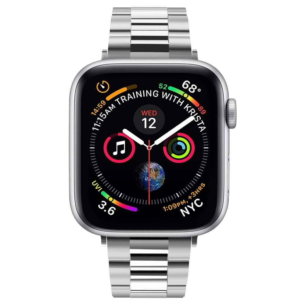 Bracelet Spigen Modern Fit pour Apple Watch 42mm / 41mm / 40mm / 38mm Series, Argenté 061MP25943