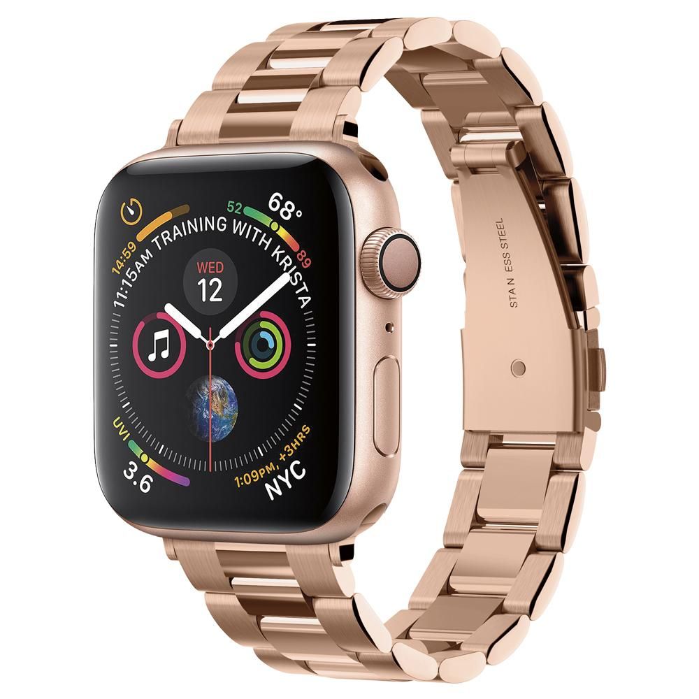 Bracelet Spigen Modern Fit pour Apple Watch 42mm / 41mm / 40mm / 38mm Series, Rose Doré 061MP25944