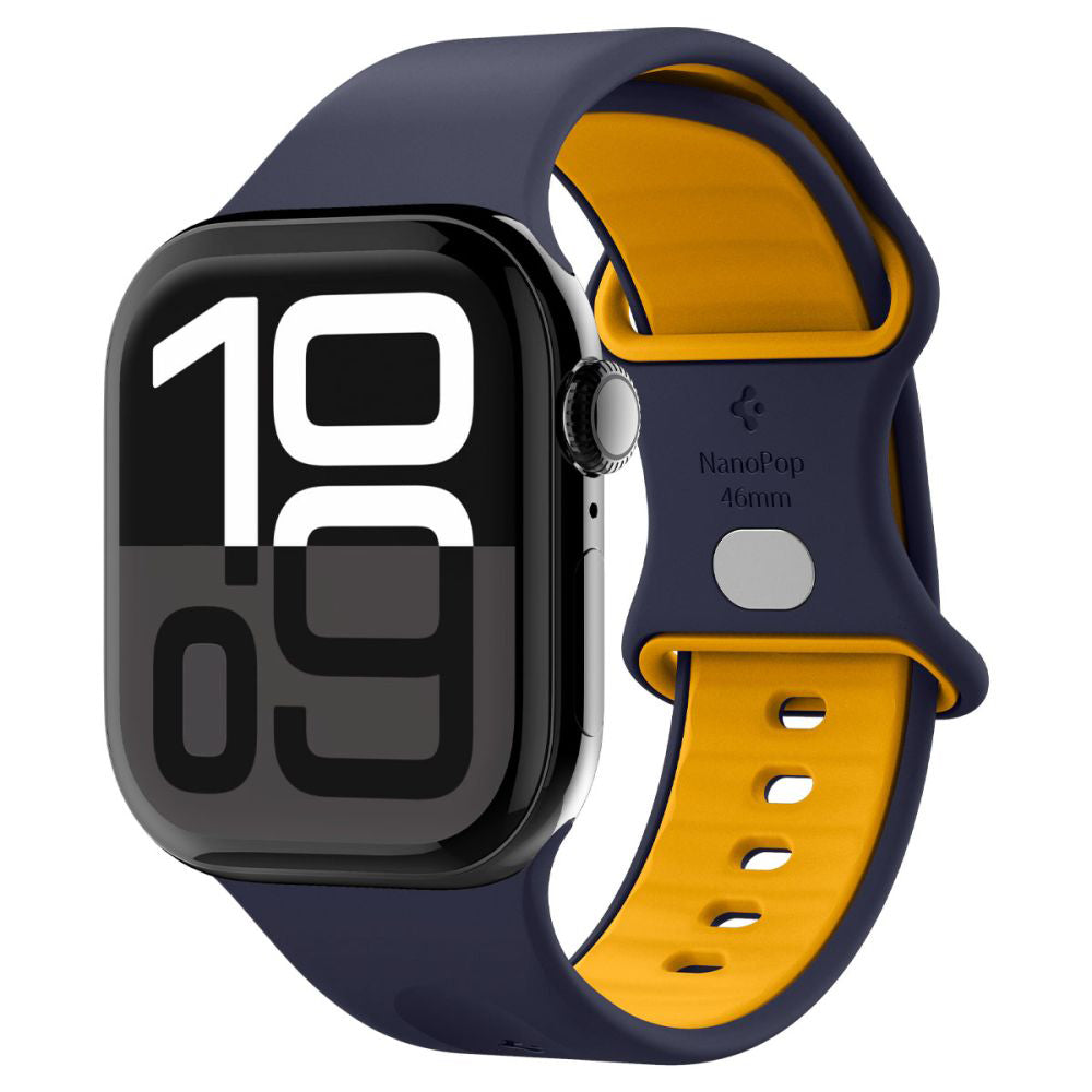 Spigen Nano Pop Armband für Apple Watch 49mm / 46mm / 45mm / 44mm / 42mm Serie, Marineblau AMP09322