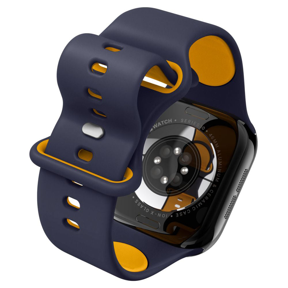 Spigen Nano Pop Armband für Apple Watch 49mm / 46mm / 45mm / 44mm / 42mm Serie, Marineblau AMP09322