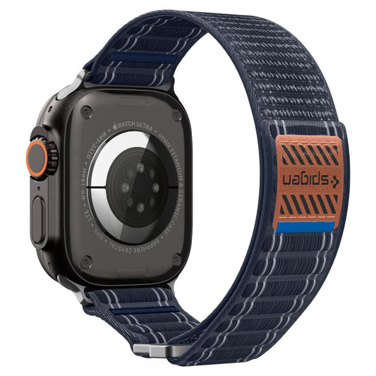 Spigen WBF0 band voor Apple Watch 49mm / 46mm / 45mm / 44mm Series, Marineblauw