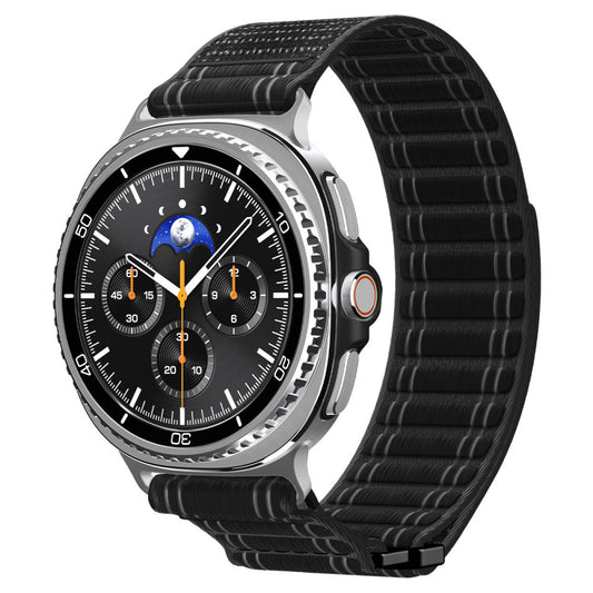 Spigen WBF0 band voor Samsung Galaxy Watch8 / Watch8 Classic Series, Zwart