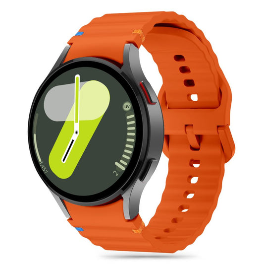 Tech-Protect Silicone Sportbandje voor Samsung Galaxy Watch7 / Watch FE / Watch6 / Watch5 / Watch4-serie, Oranje