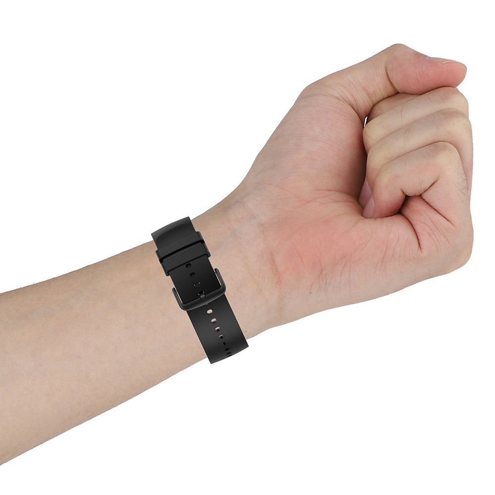 Techsuit W001 Armband für Samsung Galaxy Watch / Huawei Watch Series, Schwarz