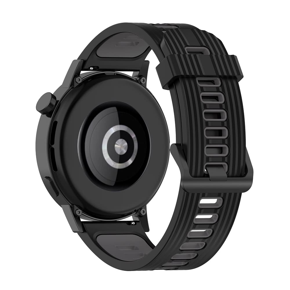 Techsuit W002 Armband für Samsung Galaxy Watch / Huawei Watch Series, 20mm, Schwarz