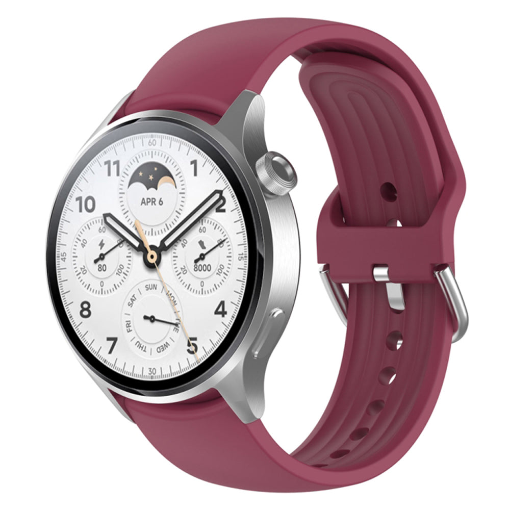 Techsuit W003 band voor Huawei Watch / Xiaomi Watch Series, 22mm, Donkerroze