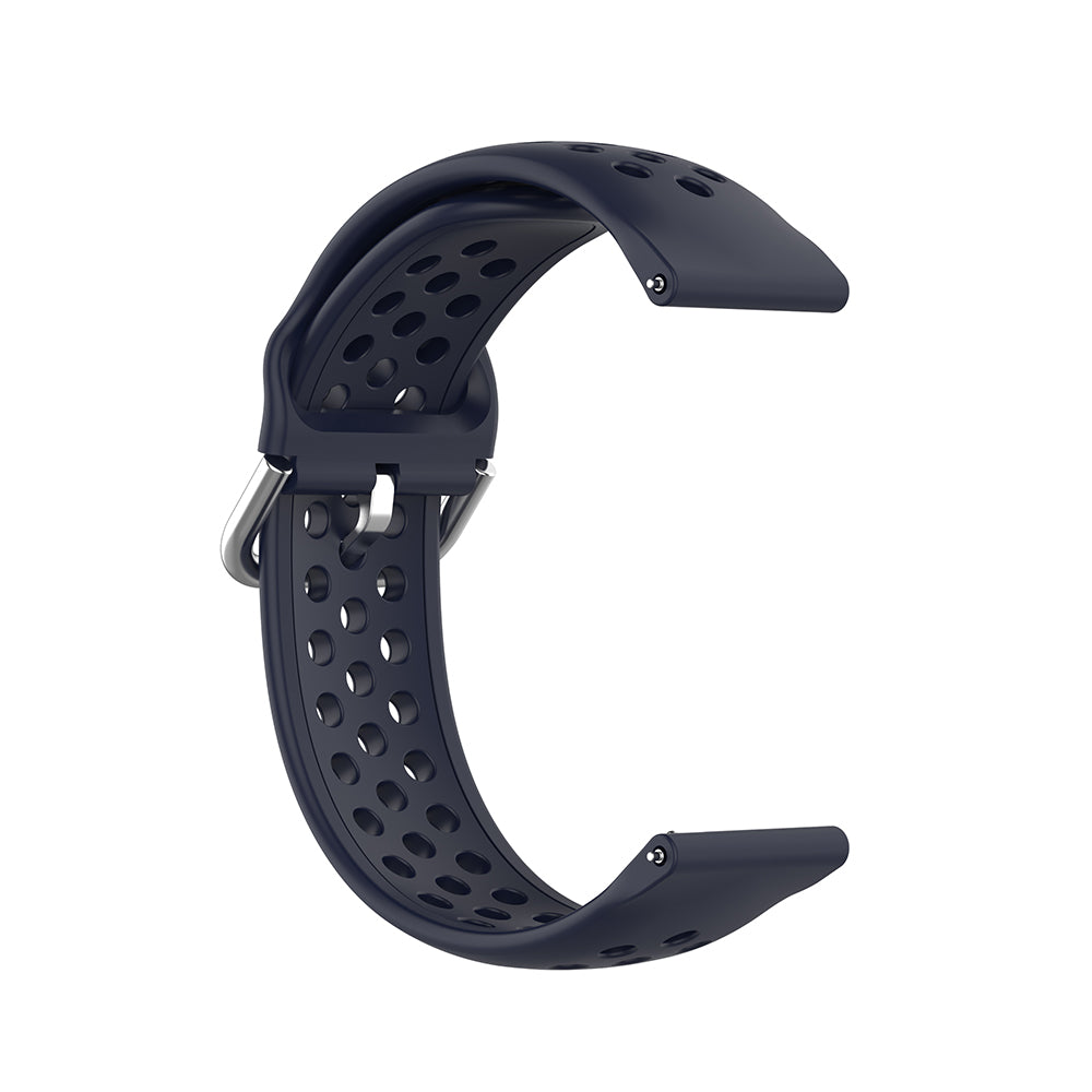 Techsuit W004 band voor Samsung Galaxy Watch / Huawei Watch Series, 20mm, Donkerblauw