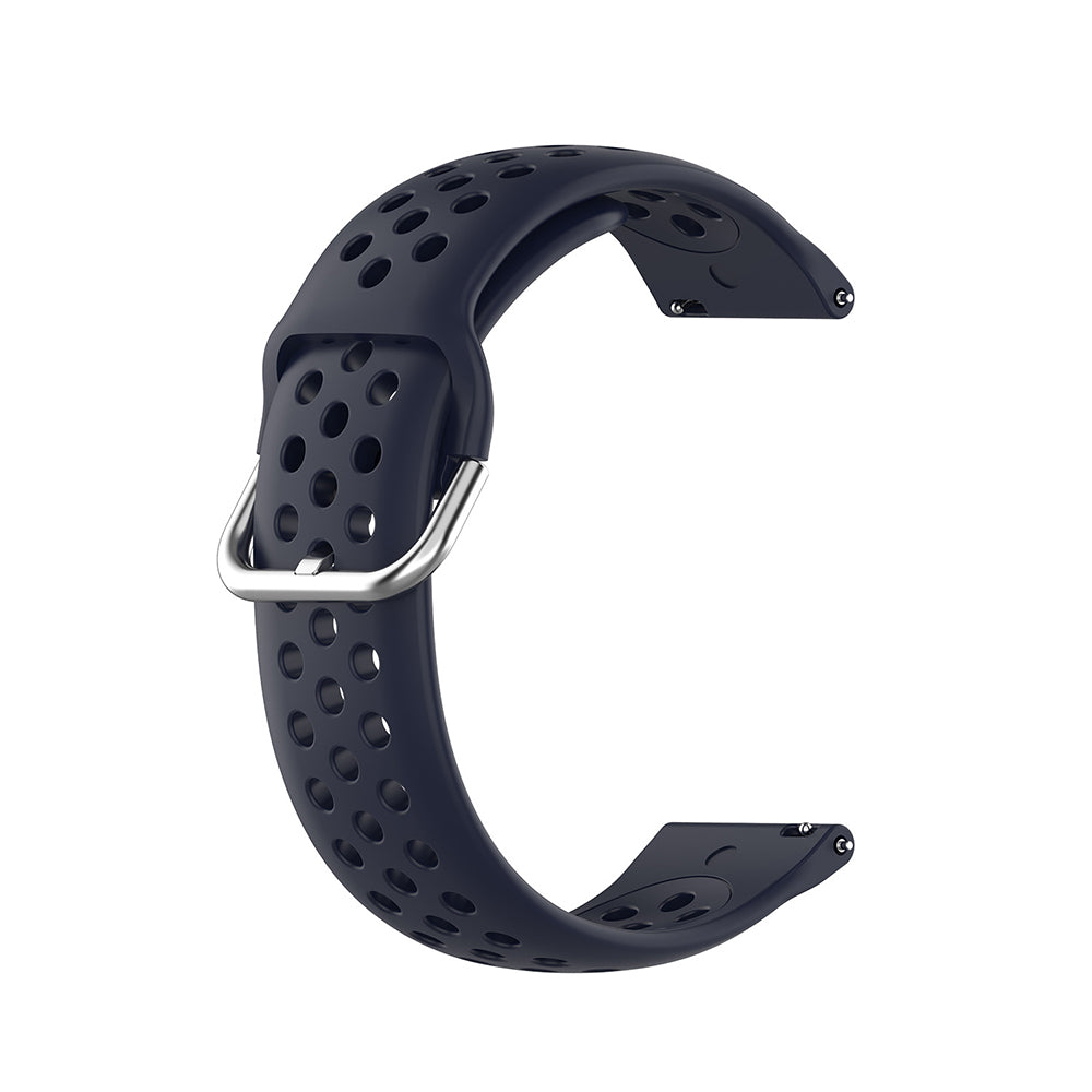 Techsuit W004 band voor Samsung Galaxy Watch / Huawei Watch Series, 20mm, Donkerblauw