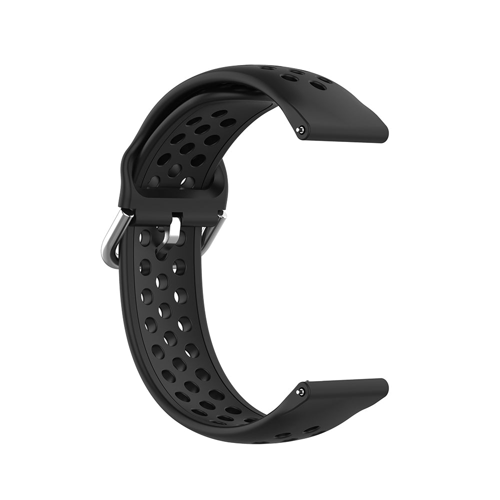 Techsuit W004 band voor Samsung Galaxy Watch / Huawei Watch Series, 22mm, Zwart
