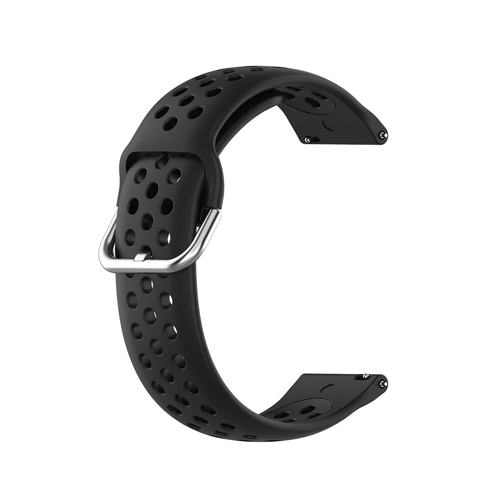 Techsuit W004 band voor Samsung Galaxy Watch / Huawei Watch Series, 22mm, Zwart