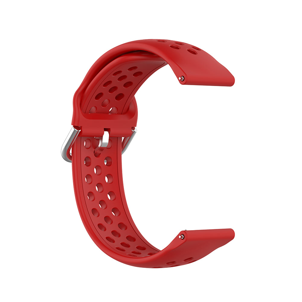 Techsuit W004 Armband für Samsung Galaxy Watch / Huawei Watch Series, 22mm, Rot.