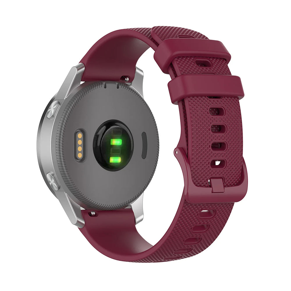 Techsuit W006 band voor Huawei Watch / Xiaomi Watch Series, 22mm, Kersenrood