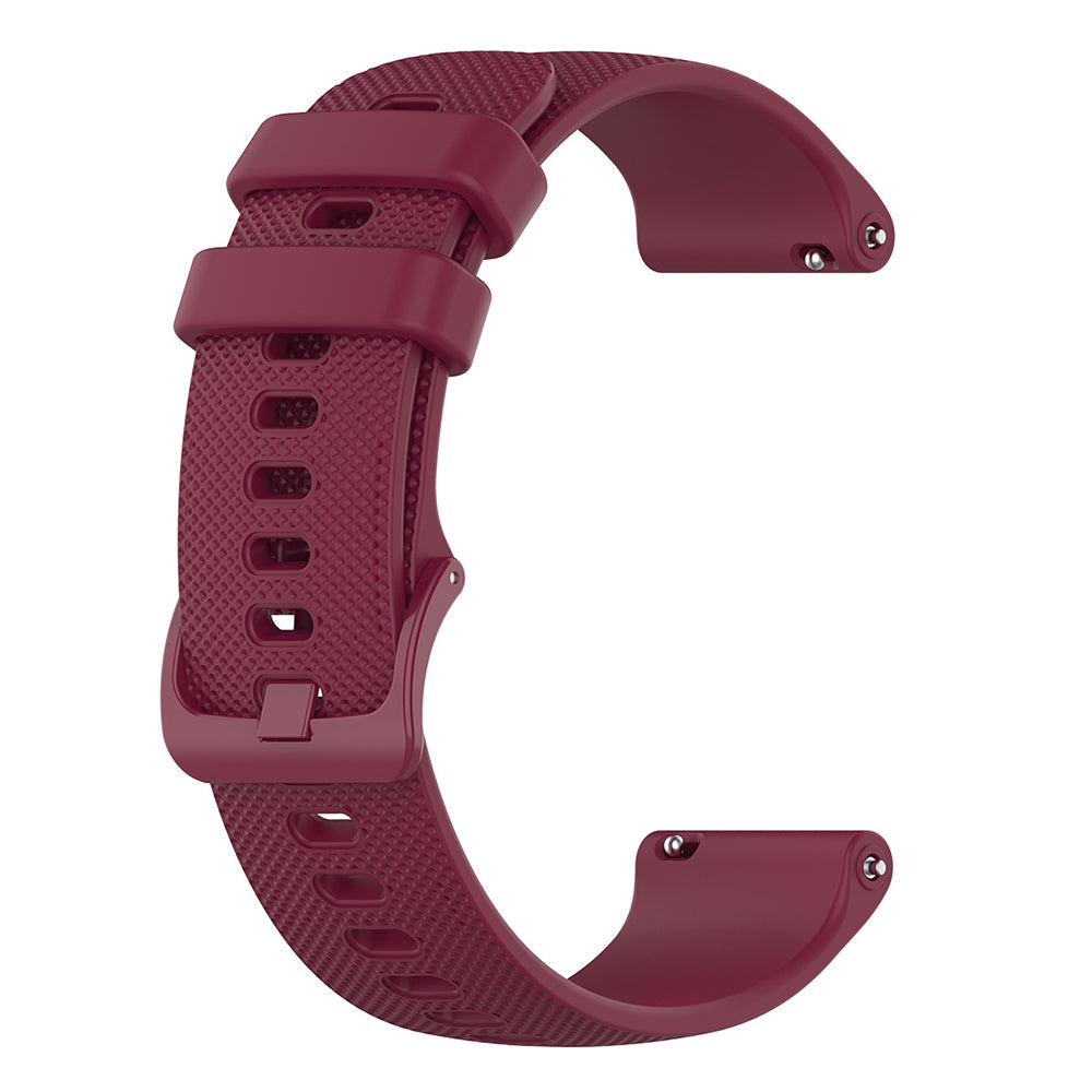 Techsuit W006 band voor Samsung Galaxy Watch / Huawei Watch Series, 20mm, Kersenrood