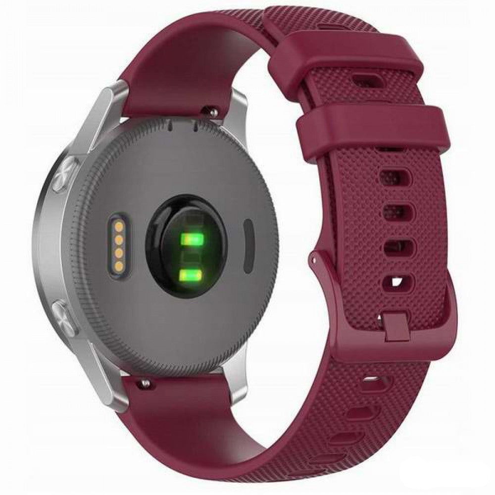 Techsuit W006 band voor Samsung Galaxy Watch / Huawei Watch Series, 20mm, Kersenrood