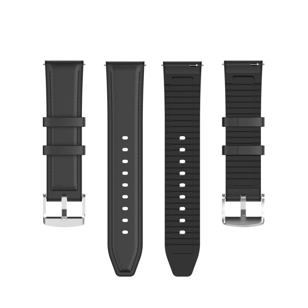 Bracelet Techsuit W007 pour Samsung Galaxy Watch / Huawei Watch Series, 20mm, Noir.