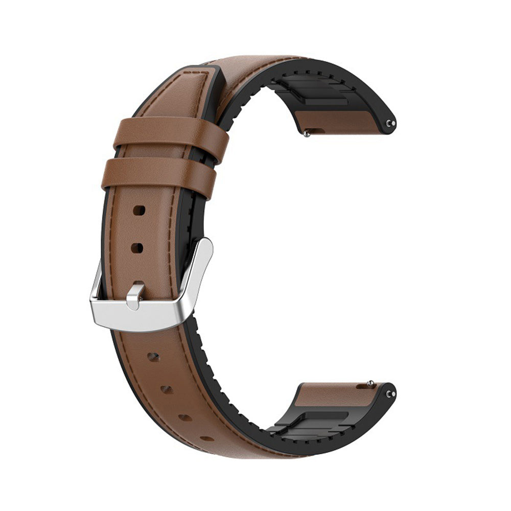 Techsuit W007 band voor Samsung Galaxy Watch / Huawei Watch Series, 22mm, Bruin