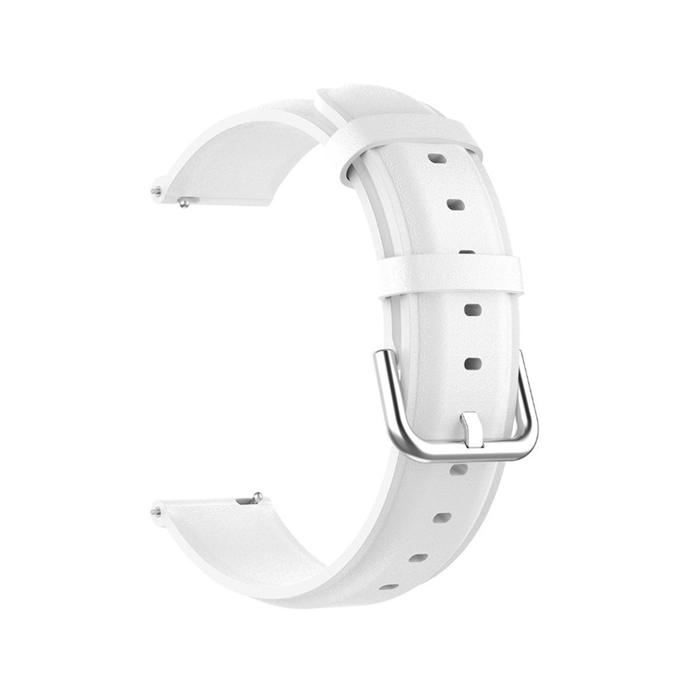 Techsuit W007PU Armband für Samsung Galaxy Watch / Huawei Watch Series, 22mm, Weiß