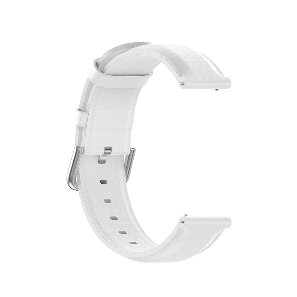 Techsuit W007PU Armband für Samsung Galaxy Watch / Huawei Watch Series, 22mm, Weiß