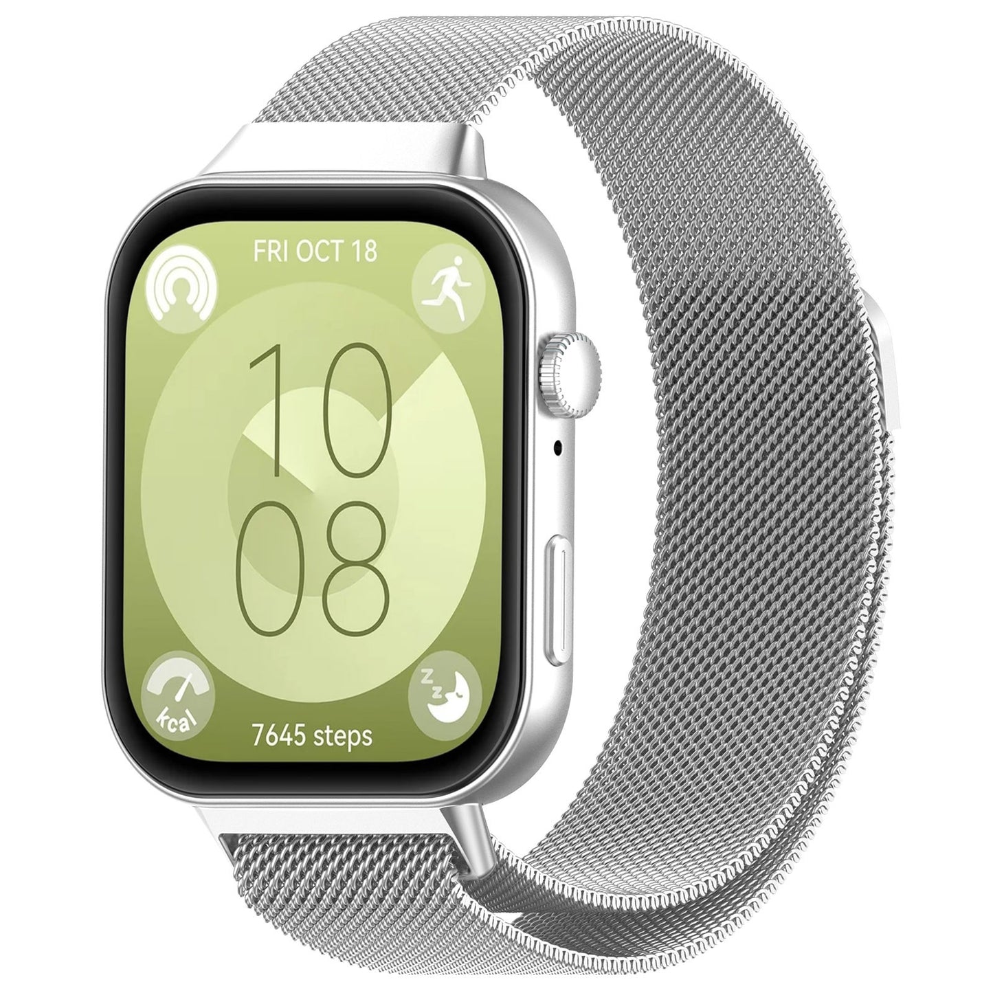 Techsuit W009 band voor Huawei Watch Fit 4 Pro / Fit 4 / Fit 3, Zilver