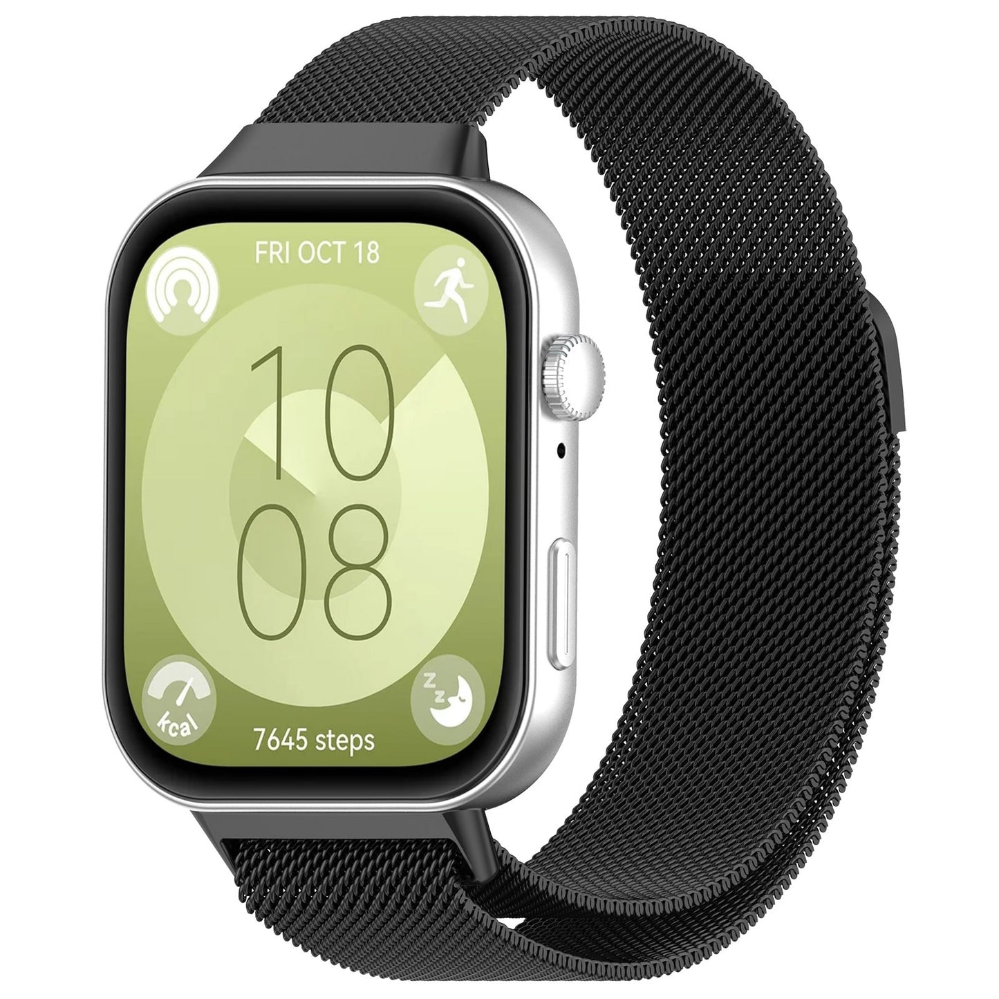 Techsuit W009 band voor Huawei Watch Fit 4 Pro / Fit 4 / Fit 3, Zwart