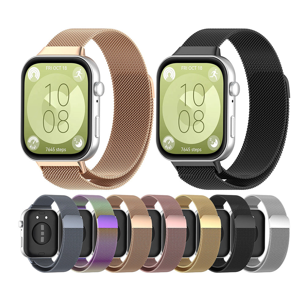 Techsuit W009 band voor Huawei Watch Fit 4 Pro / Fit 4 / Fit 3, Zwart