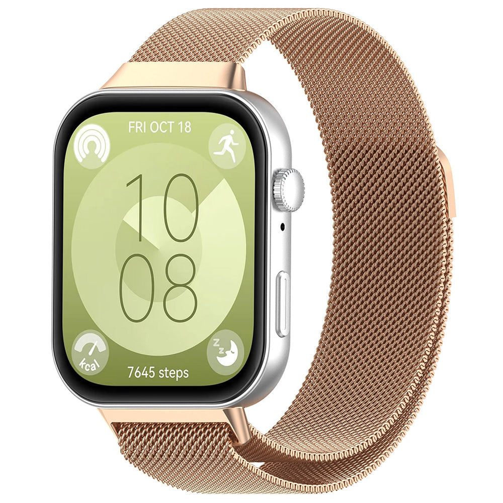 Techsuit W009 Armband für Huawei Watch Fit 4 Pro / Fit 4 / Fit 3, Roségold