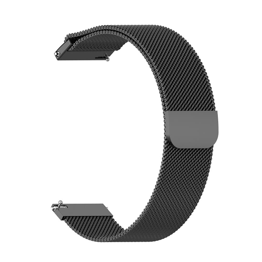 Techsuit W009 Armband für Samsung Galaxy Watch / Huawei Watch Series, 20mm, Schwarz