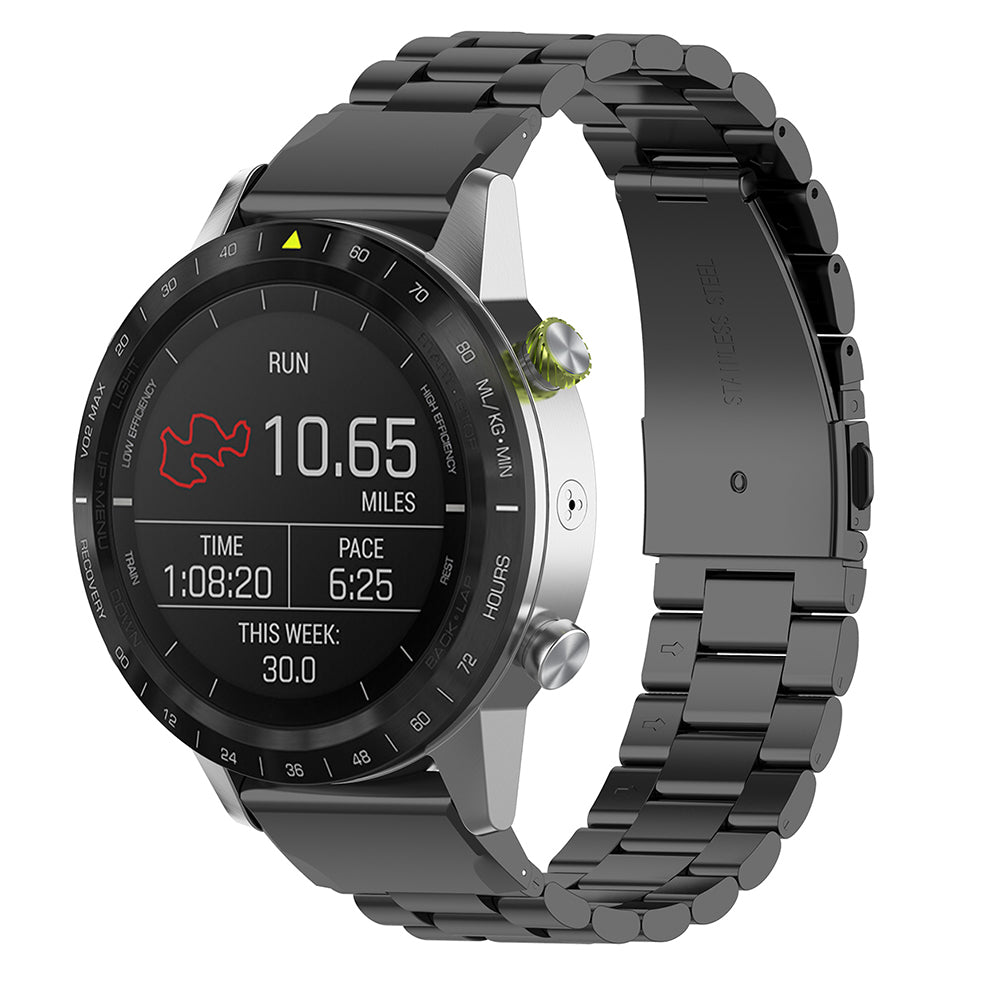 Techsuit W010 Armband für Garmin Instinct / Approach / Fenix Watch Series, 20mm, Schwarz