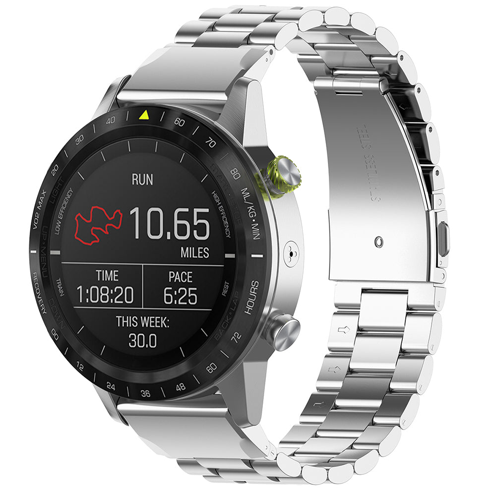Techsuit W010 band voor Garmin Watch Fenix Series, 26mm, Zilverkleurig