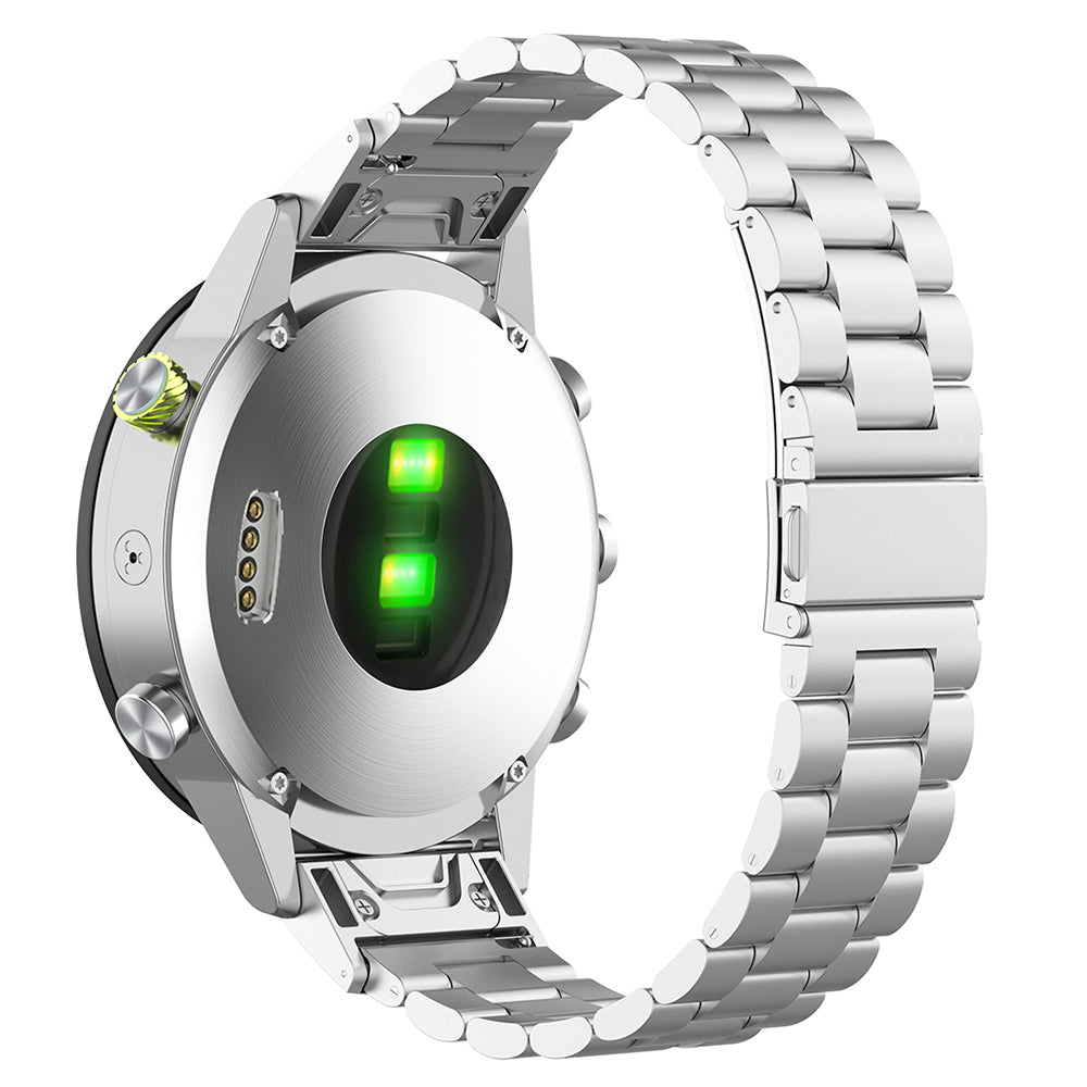 Techsuit W010 band voor Garmin Watch Fenix Series, 26mm, Zilverkleurig