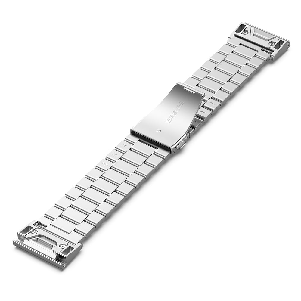 Techsuit W010 band voor Garmin Watch Fenix Series, 26mm, Zilverkleurig
