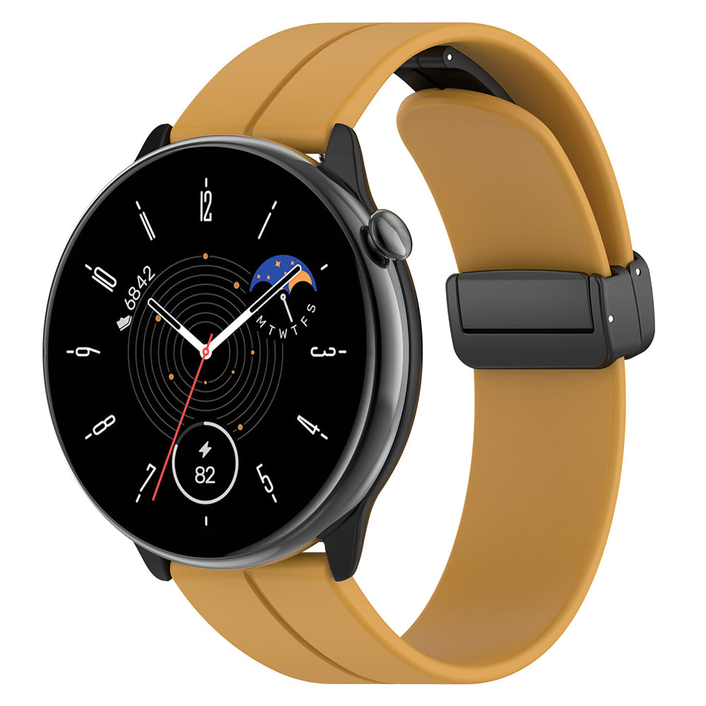 Bracelet Techsuit W011 pour Huawei Watch / Garmin Watch Series, 18mm, Jaune