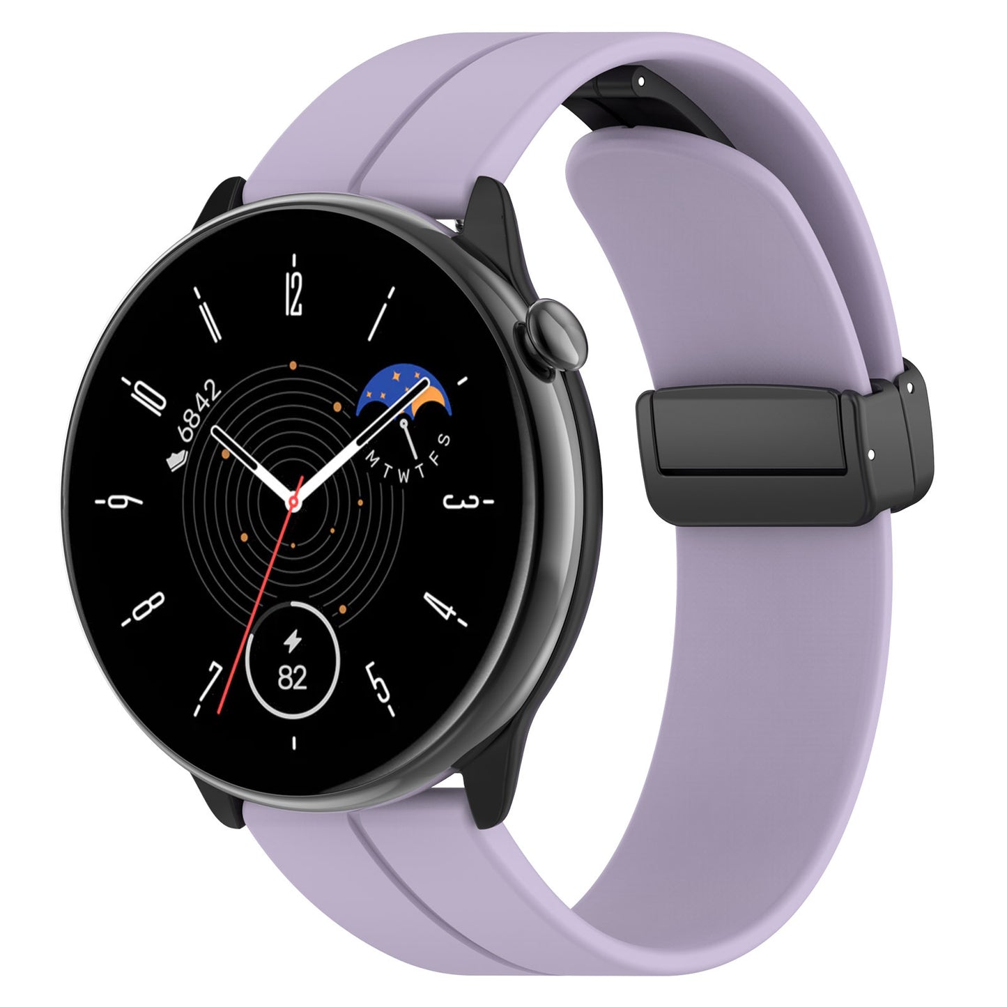 Bracelet Techsuit W011 pour Huawei Watch / Garmin Watch Series, 18mm, Violet