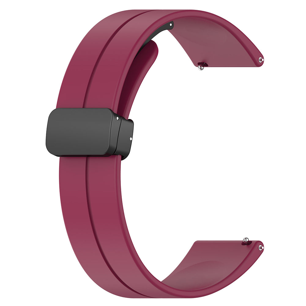 Techsuit W011 Armband für Huawei Watch / Garmin Watch Series, 18mm, Kirschrot