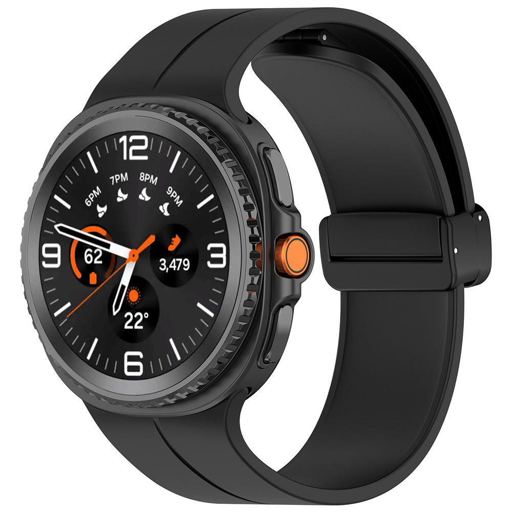 Techsuit W011 band voor Samsung Galaxy Watch8 / Watch8 Classic Series, Zwart