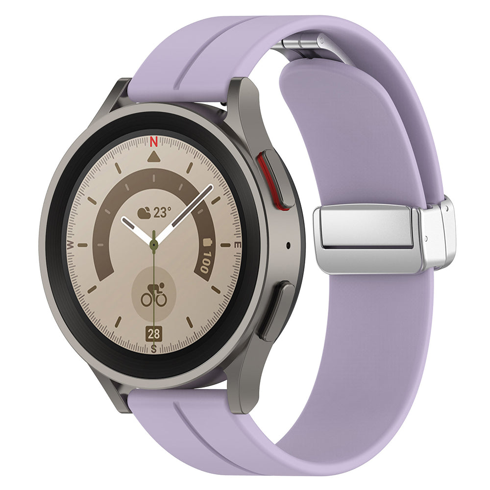 Bracelet Techsuit W011 pour Samsung Galaxy Watch / Huawei Watch Series, 20mm, Violet