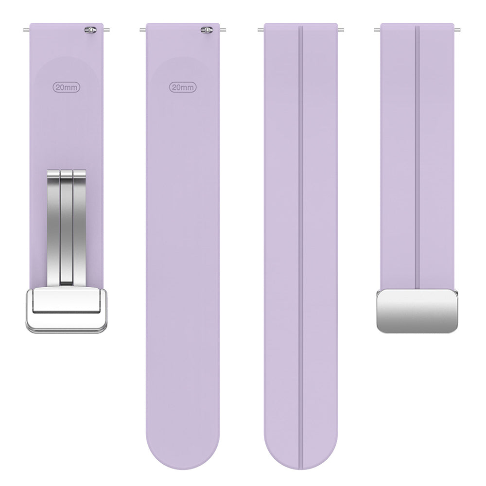 Bracelet Techsuit W011 pour Samsung Galaxy Watch / Huawei Watch Series, 20mm, Violet