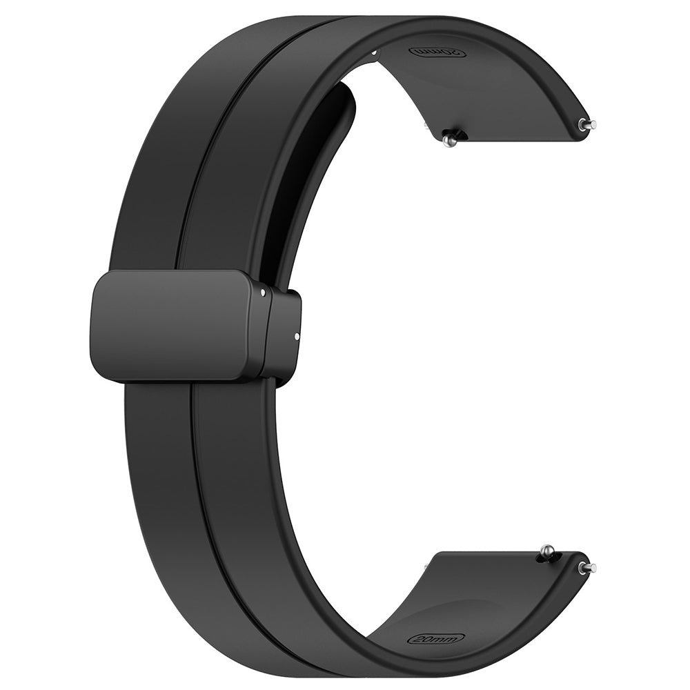 Bracelet Techsuit W011 pour Samsung Galaxy Watch / Huawei Watch Series, 20mm, Noir