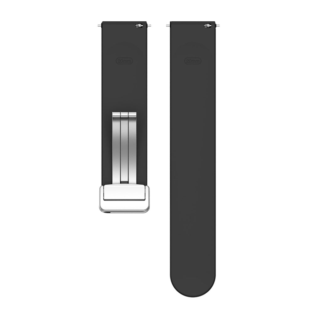 Bracelet Techsuit W011 pour Samsung Galaxy Watch / Huawei Watch Series, 20mm, Noir