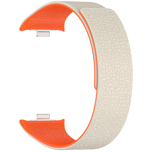 Techsuit W016 band voor Xiaomi Smart Band / Watch Series, Beige Oranje