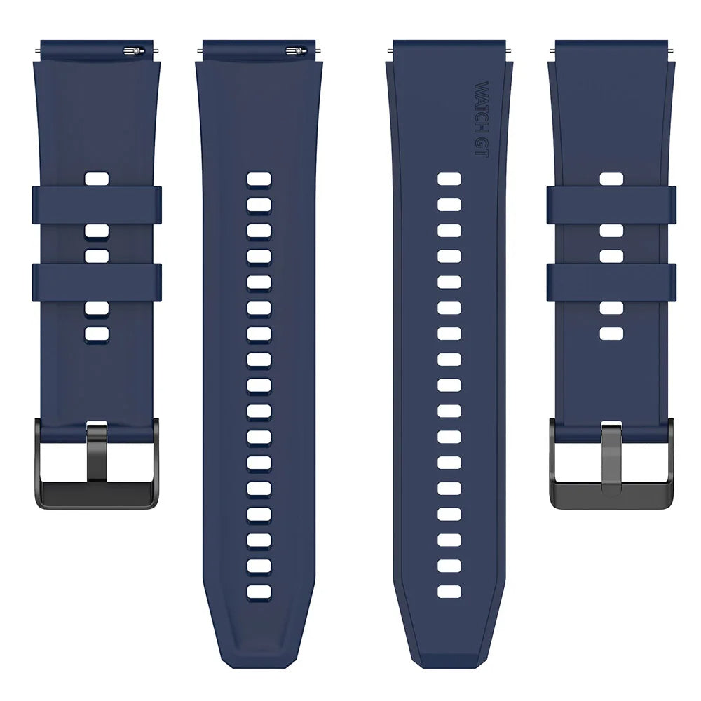 Techsuit W026 band voor Samsung Galaxy Watch / Huawei Watch Series, 20mm, Donkerblauw