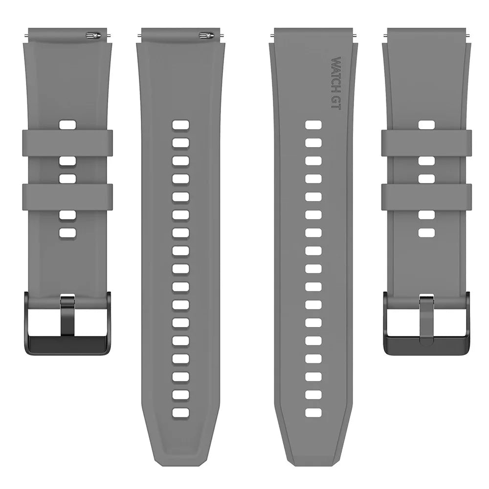 Techsuit W026 band voor Samsung Galaxy Watch / Huawei Watch Series, 20mm, Grijs