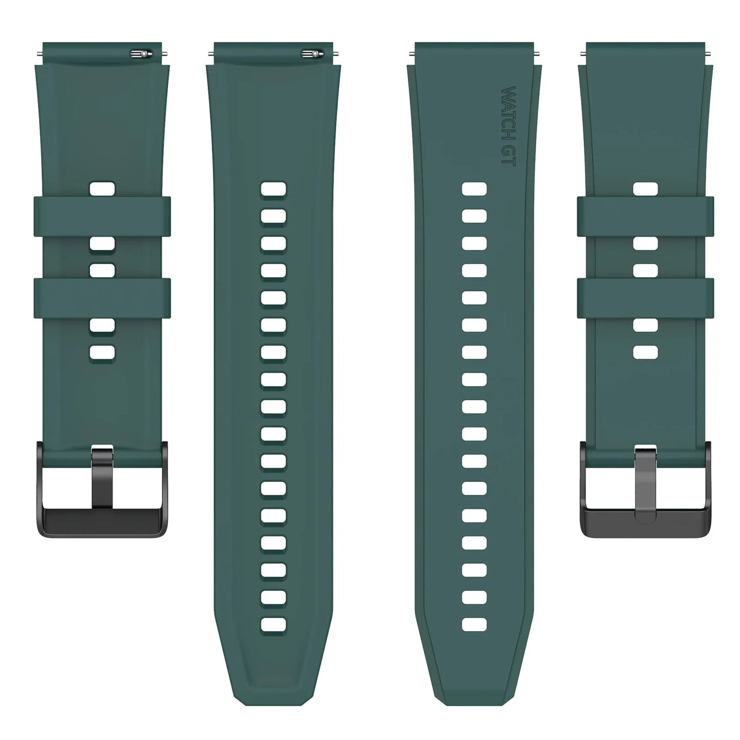 Techsuit W026 band voor Samsung Galaxy Watch / Huawei Watch Series, 20mm, Donkergroen