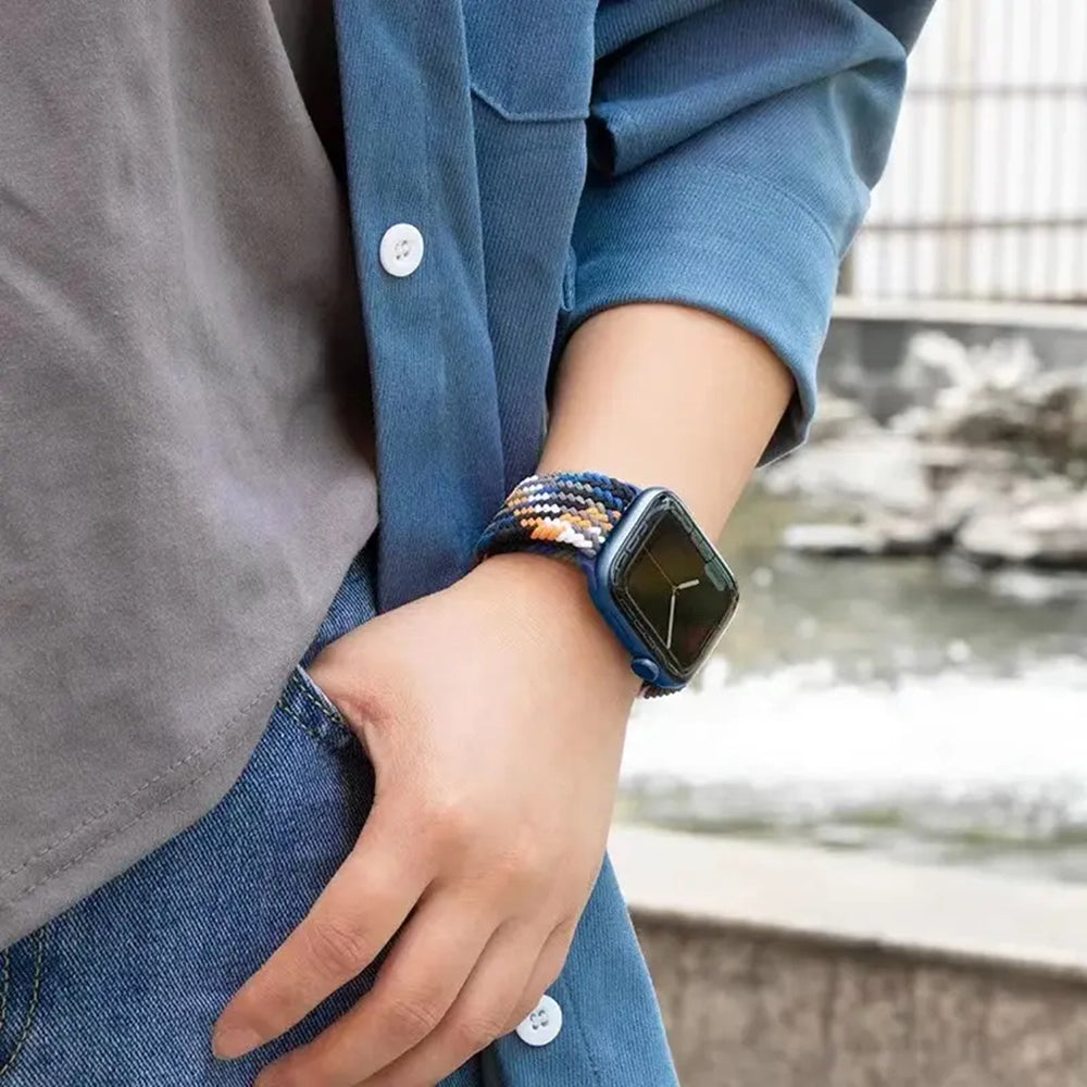 Techsuit W032 Armband für Apple Watch 42mm / 41mm / 40mm / 38mm Serie, Rosa Multicolor