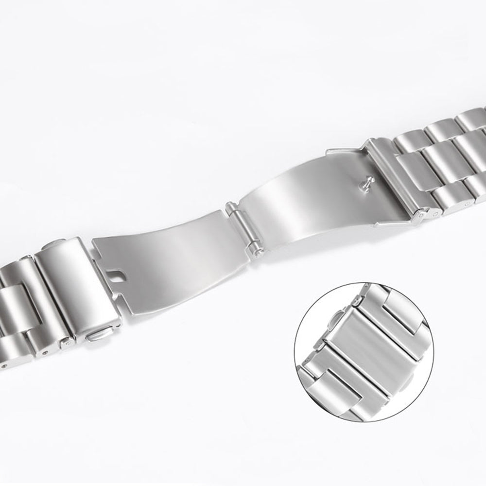Techsuit W036 Armband für Apple Watch 42mm / 41mm / 40mm / 38mm Serie, Silberfarben